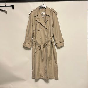 London Fog trench rain coat sz 16R